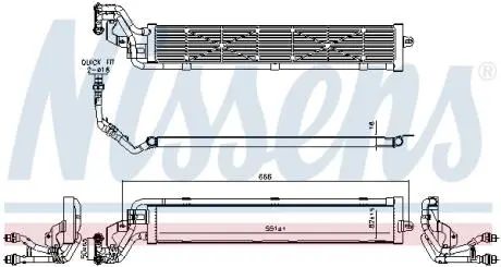 606268 Радіатор охолодження двигуна NISSENS підбір по vin на Brocar