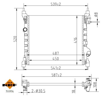 53195A Автозапчастина NRF підбір по vin на Brocar