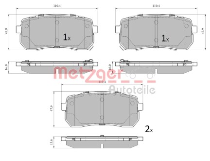 1170914 Автозапчасть METZGER подбор по vin на Brocar