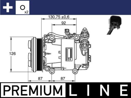 ACP54000P Компресор кондиціонера MAHLE / KNECHT підбір по vin на Brocar