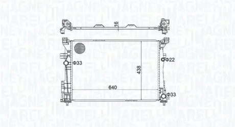 350213158600 Радіатор MAGNETI MARELLI підбір по vin на Brocar
