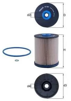 KX567D Фільтр паливний MAHLE / KNECHT підбір по vin на Brocar