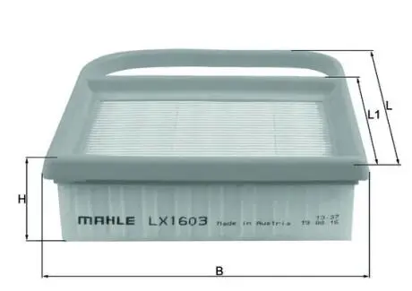 LX1603 Повітряний фільтр MAHLE / KNECHT підбір по vin на Brocar
