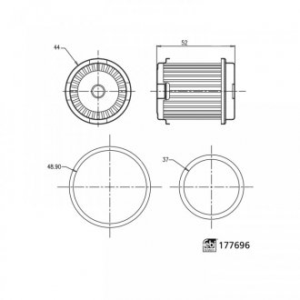 177696 Фильтр маслянный FEBI BILSTEIN подбор по vin на Brocar