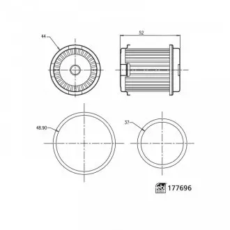 177696 Фильтр маслянный FEBI BILSTEIN подбор по vin на Brocar