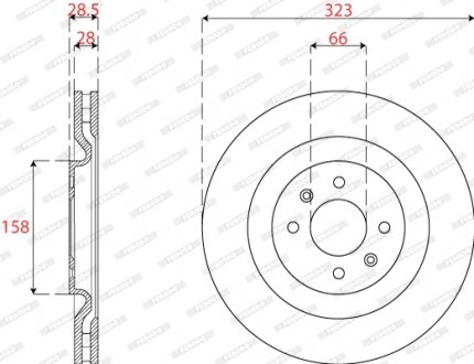 DDF2784C Автозапчасть FERODO підбір по vin на Brocar