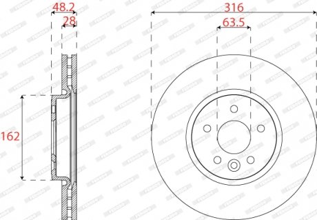 DDF2794C Автозапчастина FERODO підбір по vin на Brocar