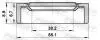 95GCW40650709R САЛЬНИК OPEL ZAFIRA 38.2X65.1X6.7X8.9 (вир-во FEBEST) FEBEST підбір по vin на Brocar