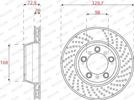 DDF2131LC1 Автозапчасть FERODO підбір по vin на Brocar