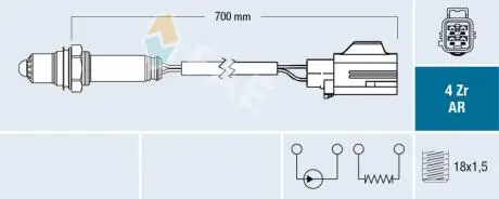75614 SONDA LAMBDA FAE підбір по vin на Brocar