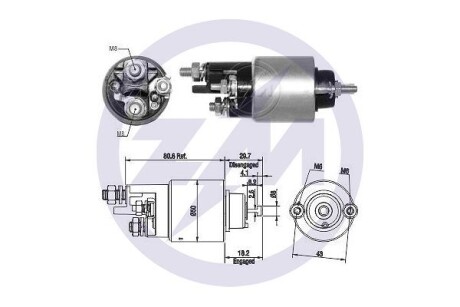 ZM2708 Автозапчасть ERA подбор по vin на Brocar