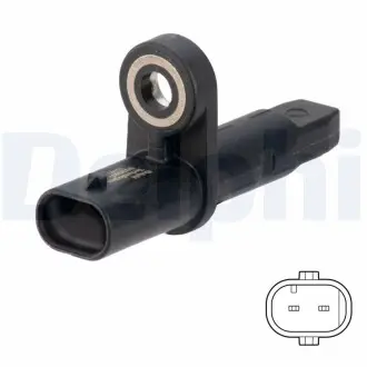 SS20801 Датчик ABS передн Лів/Прав DS DS 3 / DS 3, DS 4 II, DS 7, DS 9 CITROEN BERLINGO, BERLINGO/MINIVAN, C5 AIRCROSS OPEL COMBO E TOUR / LIFE, COMBO/MINIVAN 1.2-Electric 05.16- DELPHI підбір по vin на Brocar