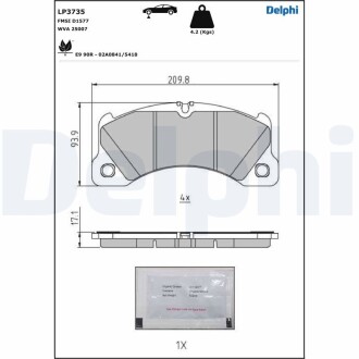 LP3735 Автозапчасть DELPHI подбор по vin на Brocar