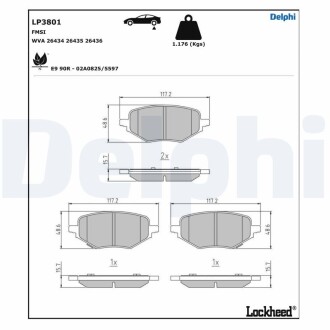 LP3801 Автозапчасть DELPHI подбор по vin на Brocar