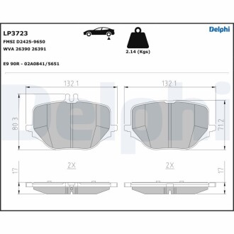 LP3723 Автозапчасть DELPHI подбор по vin на Brocar