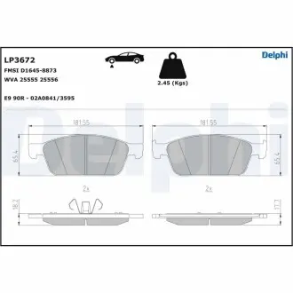 LP3672 Автозапчасть DELPHI підбір по vin на Brocar