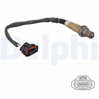 ES2128612B1 Лямбда-зонд (кількість дротів 4шт довжина 640мм) OPEL ASTRA H, ASTRA H GTC, ZAFIRA B Z16XE1/Z16XEP 03.04-09.12 DELPHI підбір по vin на Brocar