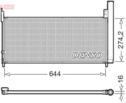DCN50116 Конденсатор, система кондиціонування повітря DENSO підбір по vin на Brocar