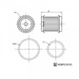 ADBP210101 Фільтр гідравлічний КПП BLUE PRINT підбір по vin на Brocar