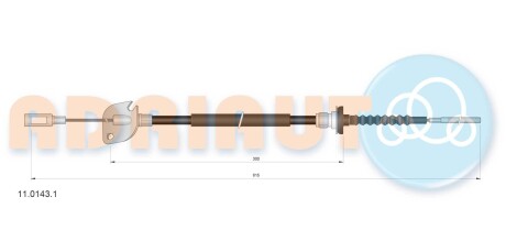 1101431 Трос, управление сцеплением ADRIAUTO підбір по vin на Brocar