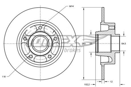 TX71141 Автозапчастина TOMEX підбір по vin на Brocar