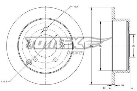 TX7336 Автозапчасть TOMEX подбор по vin на Brocar