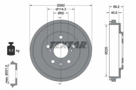 94047600 Автозапчастина TEXTAR підбір по vin на Brocar