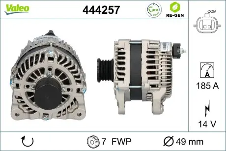 444257 Автозапчастина VALEO підбір по vin на Brocar