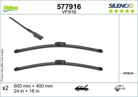 577916 Щітка склоочисника VALEO підбір по vin на Brocar