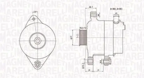 063731949010 Генератор MAGNETI MARELLI підбір по vin на Brocar