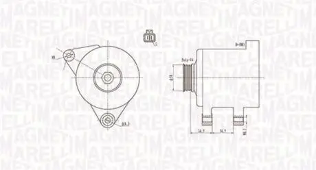 063731789010 Генератор MAGNETI MARELLI підбір по vin на Brocar