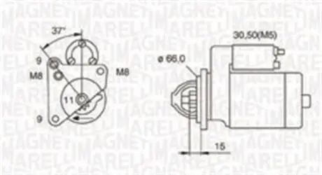 063721260010 Стартер MAGNETI MARELLI підбір по vin на Brocar