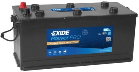 EJ1805 АКБ 6СТ-185 Тип3 Euro (пт 1150) Exide POWER PRO AGRI EXIDE підбір по vin на Brocar