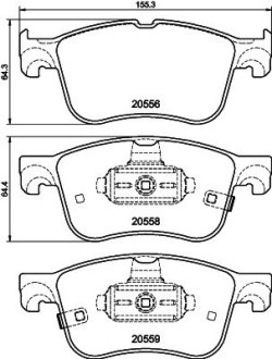 NP5091 Колодки тормозные дисковые передние Ford Focus IV (18-), Kuga III (19-), Puma (1 NISSHINBO підбір по vin на Brocar