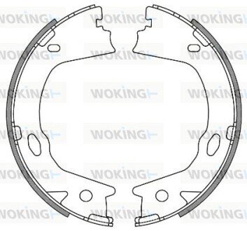 Z465700 Колодки гальмівні барабанні задні Hyundai Grandeur 2.2 03-,Hyundai Grandeur 3. WOKING підбір по vin на Brocar