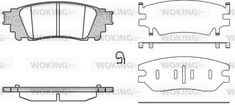 P1736300 Колодки гальмівні дискові задні Lexus Nx (zgz1_, agz1_, ayz1_) 2.0 14-,Lexus N WOKING підбір по vin на Brocar