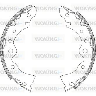 Z414400 Колодки тормозные барабанные задние Nissan Almera classic 1.6 06- (Z4144.00) WOK WOKING підбір по vin на Brocar