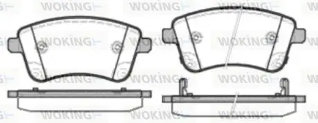 P1535302 Колодки тормозные дисковые передние Kia Venga 1.4 10-,Kia Venga 1.6 10- (P15353. WOKING подбор по vin на Brocar