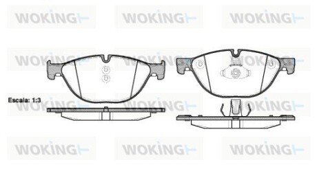 P1514300 Колодки гальмівні дискові передні Bmw 5 2.0 09-,Bmw 5 3.0 09-,Bmw 5 4.4 09- (P WOKING підбір по vin на Brocar