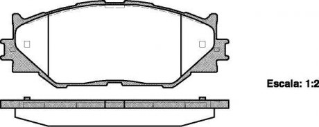 P1301300 Колодки тормозные дисковые передние Lexus Is c (gse2_) 2.5 09-,Lexus Is ii (gse2 WOKING підбір по vin на Brocar