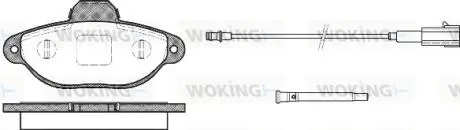 P514321 Колодки гальмівні дискові передні Fiat 500 1.2 07-,Fiat 500 c 1.2 09-,Fiat Fio WOKING підбір по vin на Brocar
