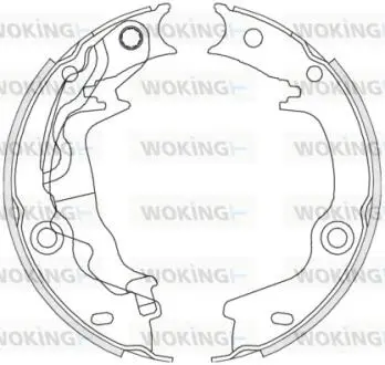 Z467600 Колодки тормозные барабанные задние Hyundai Accent iii 1.4 05-10,Hyundai Accent WOKING підбір по vin на Brocar