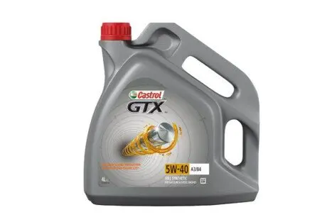5W40GTXA3B44L Олива GTX 5W40 A3/B4 (4L) CASTROL підбір по vin на Brocar