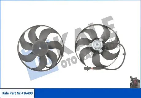416400 Вентилятор радиатора Audi A3,Golf IV,Polo,Skoda Fabia I,II,Octavia I,II,Roomster1.2/2.0 KALE OTO RADYATOR подбор по vin на Brocar