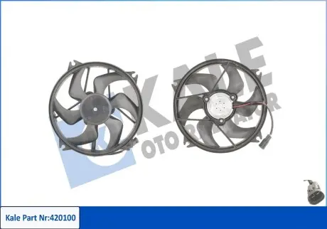 420100 Вентилятор радиатора C4 I,II,DS4,Peugeot 3071.4/2.0 KALE OTO RADYATOR подбор по vin на Brocar