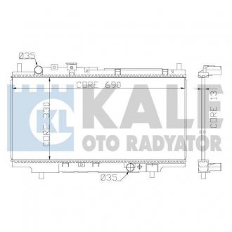 359800 Радіатор охолодження 323 C/P/S V 1.3/2.0D -94 KALE OTO RADYATOR підбір по vin на Brocar