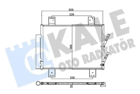 354080 DAIHATSU Радиатор кондиционера Terios 05- KALE OTO RADYATOR подбор по vin на Brocar