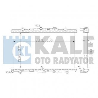 371300 Радиатор охлаждения Astra H 1.3/1.9CDTI KALE OTO RADYATOR подбор по vin на Brocar