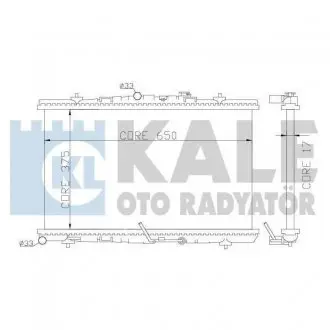 371300 Радиатор охлаждения Astra H 1.3/1.9CDTI KALE OTO RADYATOR підбір по vin на Brocar