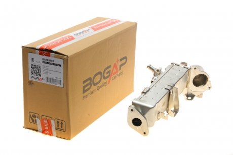B6320103 Радиатор рециркуляции ОГ с клапаном EGR BMW 5 (F10/F07) 3.0 12-17 (N57) BOGAP підбір по vin на Brocar